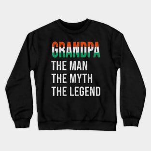 Grand Father Hungarian Grandpa The Man The Myth The Legend - Gift for Hungarian Dad With Roots From  Hungary Crewneck Sweatshirt